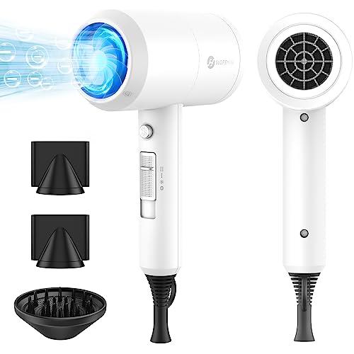Professional Ionic Salon Hair Dryer, Slopehill Powerful 1800W Fast Dry Low  Noise Blow Dryer with Concentrato