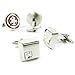 kilofly Cufflinks Combo [Set of 2 pairs] - Captain America, with Velvet Gift Box