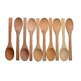 10 Pcs 7 Inch Ecofriendly Handle Long Wooden Spoons Coffee Honey Tea Stirrer Tableware