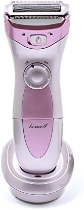 Tezam Cordless Women's Electric Shaver, 3-Blade Wet & Dry Body Hair Epilator Armpit Bikini Trimmer Lady Shaver, Rechargeable