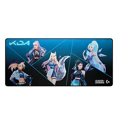 Logitech-G840-KDA-XL-Alfombrilla-de-raton-para-Gaming-3-mm-de-Grosor-Base-de-Goma-Estable-Equipo-de-Juego-Oficial-de-League-of-Legends-Multicolor