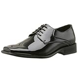 Zengara Men's Z30028 Oxford Tuxedo Shoes,11 2E US,Black