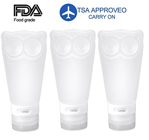 Bluesunshine leak proof travel bottles set - 3 refillab…