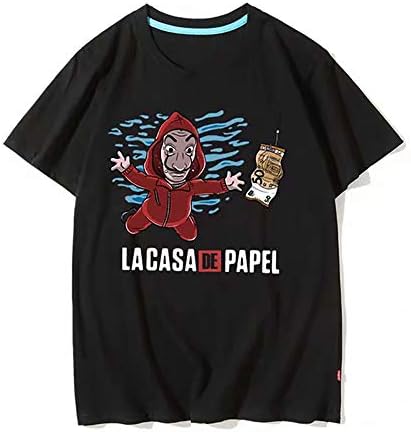 Le CASA De Papel Heist Mask Men's T-Shirt La Casa De Papel TV Movie Shirt