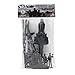 TimMee Black Helicopter Plastic Army Men - 8pc SWAT Chopper Playset: Made in USA