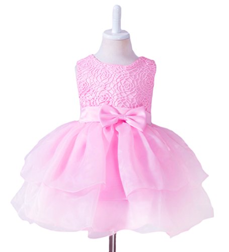 image for NinkyNonk Baby Girls Special Occasion Tutu Dress Pink Bow Tie Birthday