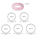 DoerDo Silicone Wedding Ring for Women, Durable Rubber Sport Band for Active Style - 6 Rings Pack