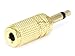 Monoprice 107158 3.5mm Mono Plug to 3.5mm Stereo Jack Adaptor, Gold Plated