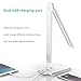 Aptoyu LED Dimmable Desk Lamp with 4 Lighting Modes (Studying, Reading, Relaxing, Sleeping) and 5 Level Dimming, Dual USB Charging Port for Home Office Bedroon Study Relax