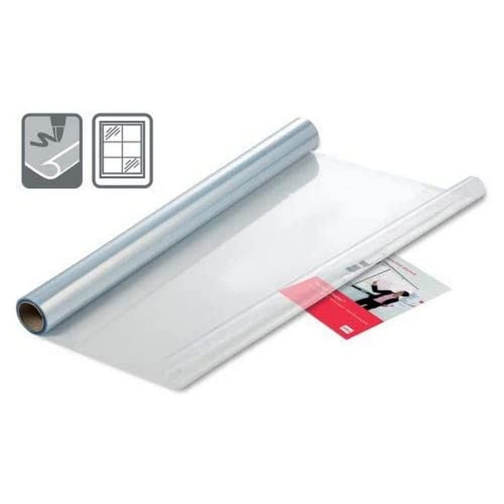 Nobo Whiteboard Sheets - Stick Anywhere for an Instant, Removable Dry Wipe Surface, 800 x 600 mm, Pack of 25, Transparent, Instant Dry Wipe Electrostatic Sheets, 1905158