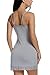 Avidlove Women's Chemise Nightgown Sleepwear Lace Lounge Dress Spin Slip, Large, Gray