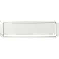 Zion Steel Return Air Grille 8" x 30" Flush Mount Stainless Steel White Modern