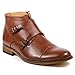 UV Signature UV204 Men's Cap Toe Double Monk Strap Formal Dress Casual Ankle Boots RUN BIG