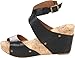 Lucky Brand Women's Moran Wedge Sandal,Black,7.5 M US