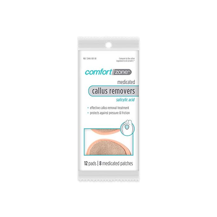 Comfort Zone Medicated Callus Removers, Effective Callus Removal Treatment with Salicylic Acid, 8 Medicated Patches and…