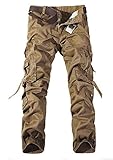Keybur Men's Cotton Casual Military Army Cargo Camo Combat Work Pants