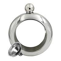 Bracelet Bangle Flask,Creative Hidden Stainless Steel Bracelet Prime for Women Cute Secret Sneak Alcohol Wine Jewelry with Funnel,and hold up to 3.5 oz./100mL | Wine Bangle (Silver)