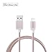 [Apple MFi Certified] Lightning to USB Cable, Nekteck Nylon Braided Charge and Sync Cord for Apple iPhone X/ 8 7/ 7Plus 6s / 6/ Plus SE 5S iPad Pro Air 2 mini 4/3 iPod 5 More 3.3ft /1m - Rose Pink
