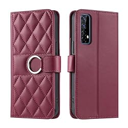 Lucyliy Compatible with Realme 7 4G Case Flip PU