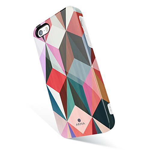 iPhone 5 / 5s /SE case for Girls, Akna Get-It-Now Collection High Impact Flexible Silicon Cover for iPhone5/5s/SE [Colorful Cube](344-U.S)