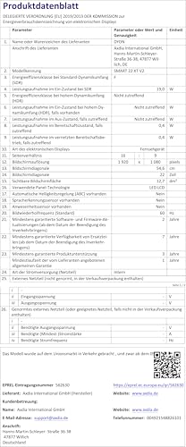 DYON Smart 22 XT 56,4 cm (22 Zoll) Fernseher (Full-HD Smart TV, HD Triple Tuner (DVB-C/-S2/-T2), Prime Video, Netflix & HbbTV) [Modelljahr 2022] 6