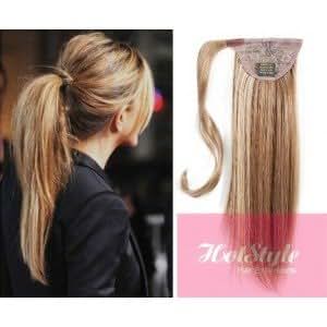 Amazon.com : HOTstyle - Clip in human hair ponytail wrap 