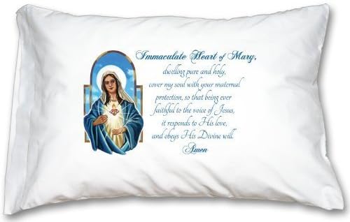 IHMdesigns - Catholic Prayer Pillowcase - Immaculate Heart of Mary by IHMdesigns
