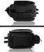 Roswheel Texture Series Cycling Bicycle Bike Pannier Rear Seat Bag Rack Trunk - Also as Shoulder Bag or Handbag Black