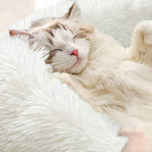 Homore Fluffy Dog Bed, Furry Round Pet Beds for Small Medium Large Dogs