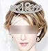 MEANT2TOBE 18th Birthday Sash and Tiara for Women - Fabulous Set: Glitter Sash + Waves Rhinestone Silver Premium Metal Tiara, 18th Birthday Gifts for Women Party