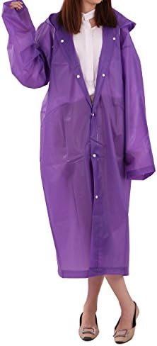 SY COMPACT portable drawstring Raincoat with Hoods and Sleeves Reusable Lightweight Rain Poncho