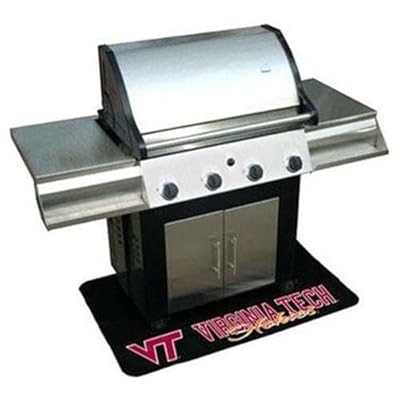 MR. BAR-B-Q 15058VATGD Virginia Tech 30" x 48" BBQ Grill Mat, Black