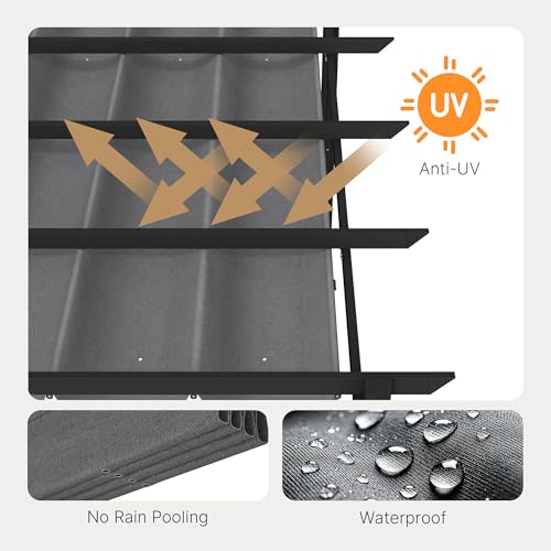 Ahomly 12x8 Retractable Pergola Review: Adjustable Shade Canopy, Gray image 26