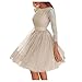 Aniywn Women Formal Wedding Bridesmaid Dress Plus Size High-Waist Party Ball Prom Gown Cocktail Dress