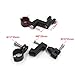 HTTMT MT216-058- Black Engine Guards Longhorn Offset Foot Peg Mounts 1.25 Inches Magnum Clamp Compatible with Harley