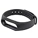 Compatible for Xiaomi Mi Band 2 Adjustable Replacement Silicone Wristband Strap Waterproof HR Band Black