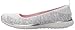 Skechers Sport Women's Microburst One up Fashion Sneaker,White/Silver,10 M US