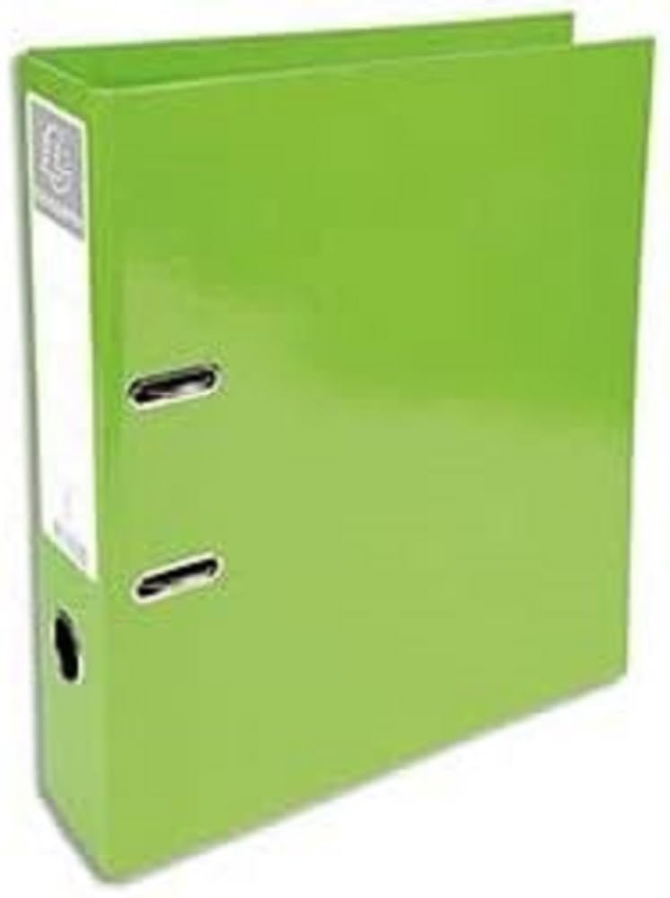 Exacompta - Ref 53623E - 'Iderama Collection - Lever Arch File - 320 x 290mm in Size, Suitable for Storing A4 Documents, 70mm Spine, 75mm Rings, FSC-Certified - Lime Green