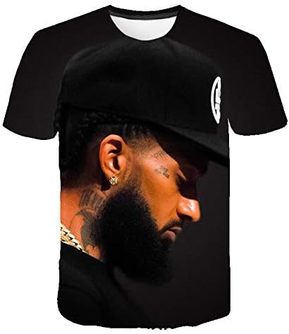 SCYTSD Men's Sweatshirt,3D digital Print Nipsey Hussle T-shirt Jumper Pullover Work Casual Leisure Top