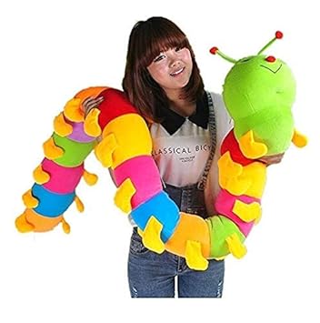 Kashish Trading Company Multi Soft/Cuddle/Huggable Soft Caterpillar 150 cm