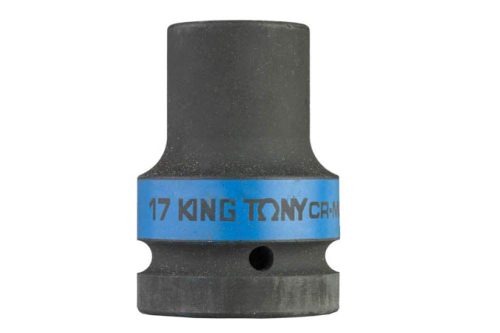 KING TONY 853417M Socket De Impacto 1" 4 Cantos 17mm for DIYers & Professionals, Built for Repair and Installation tasks, 17mm