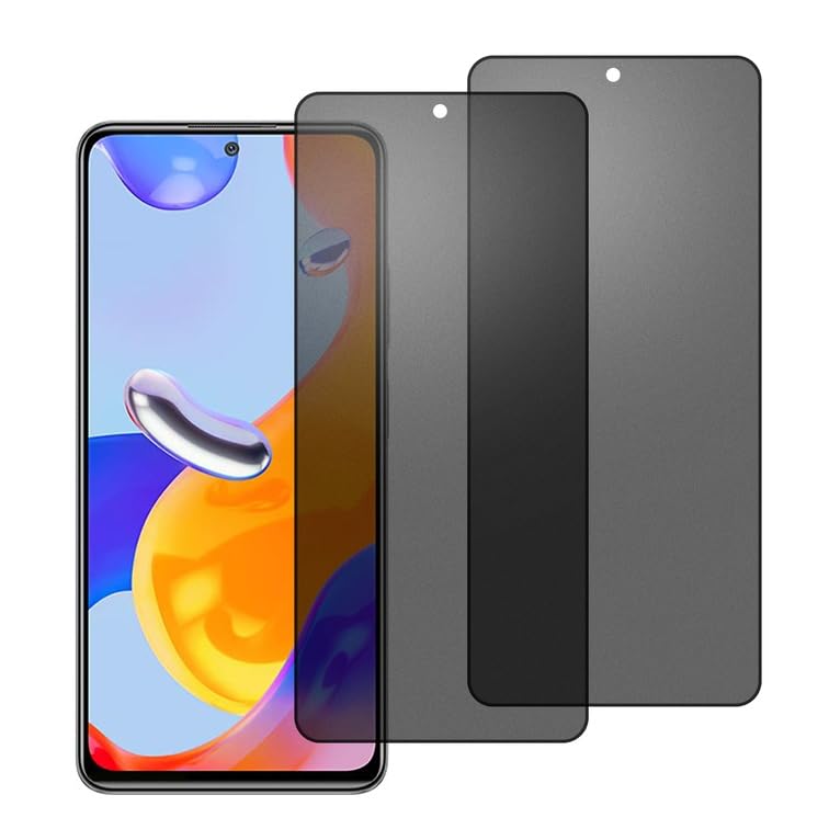 chejuza Ceramic Matte Privacy Film Phone Screen Protectors for Redmi Note 11 Pro 4 g/5 g [2 Pieces], Anti-Spy, Anti-Glare, Anti-fingerprint