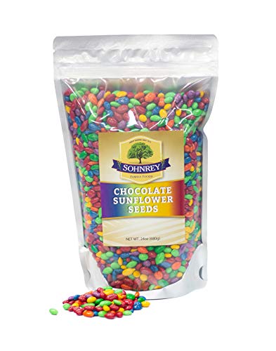 Chocolate Sunflower Seeds Colorful Rainbow Crunchy Coated Chocolatey Candy by Sohnrey Family Foods