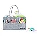 Baby Diaper Caddy Organizer By Brolex: Large Capacity Nursery Organizer For Boys Girls– Unisex Portable Travel Organizing Basket With Lightweight, Sturdy & Versatile Design,Grey