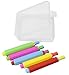 5xLunies Chalk Holder with Storage Hard Case - Blackboard Adjustable Clip Set for Teachers Kids School Office Drawing Board 3.7