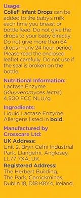 Colief Infant Drops Lactase Enzyme Drops 15 ml for Colic Relief view 3