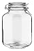 Bormioli Rocco Fido Square Clear Jar, 101.50-Ounce (23409)