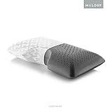 Z Shoulder Zoned Dough Memory Foam Pillow - Bamboo Charcoal Infused - Premium Tencel Cover - 5 Year U.S. Warranty - Mid Loft - Queen
