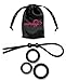 Viardeji Cock Ring Set Male Sex Toy – 3 Penis Rings and 1 Adjustable Penis Tie