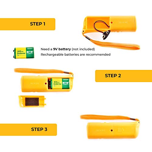 nicekrud Ultrasonic Dog Bark Deterrent & Handheld Anti Barking Repeller Training Gadget for Pets and Dog Trainer & Dog Barking Control Devices